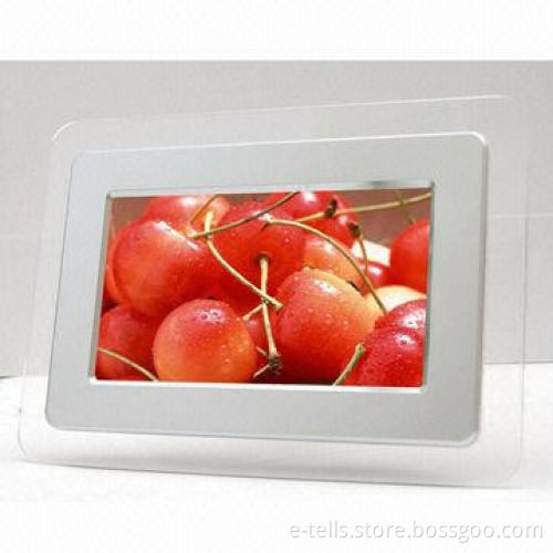 7-inch Multifunction Digital Photo Frame with Transparent Acrylic Housing